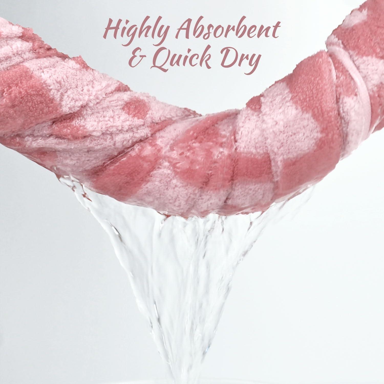 Juego de Toallas de Baño Jacquotha 2 Piezas Rosa Floral 140x70cm