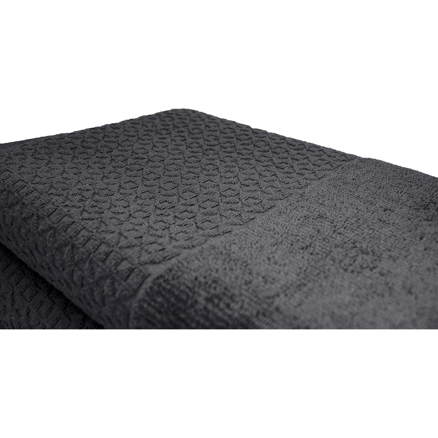 Juego de Toallas de Lujo 6 Piezas Toallas Turcas Clásicas Gris