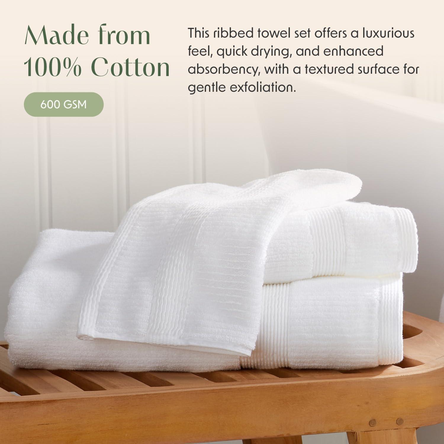 Juego de Toallas de Baño Springtree Home Mauro 6 Piezas Algodón