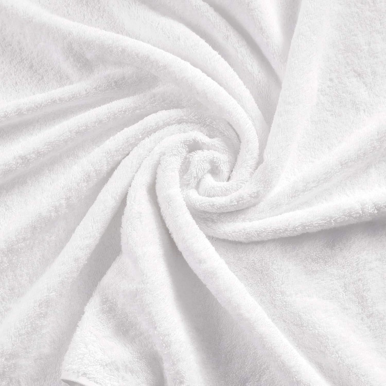 Juego de 4 Toallas de Mano Qute Home 100% Algodón Turco Blanco