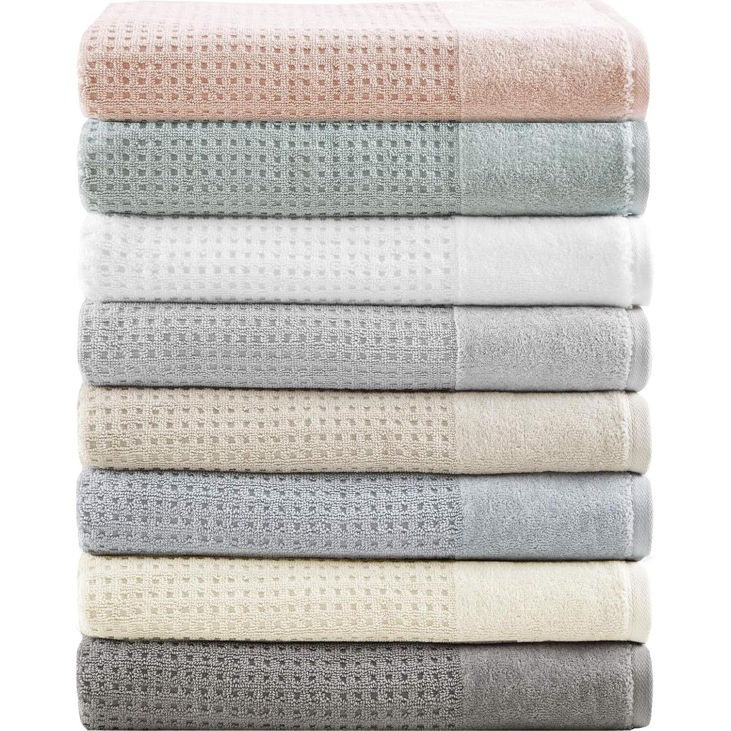 Juego de Toallas de Algodón 100% Madison Park Spa Waffle 6 Piezas