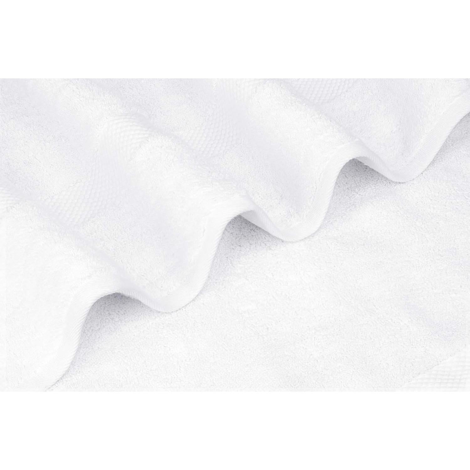 Toallas de Baño Blancas de Algodón Egipcio White Classic - 76x142 cm, Juego de 2