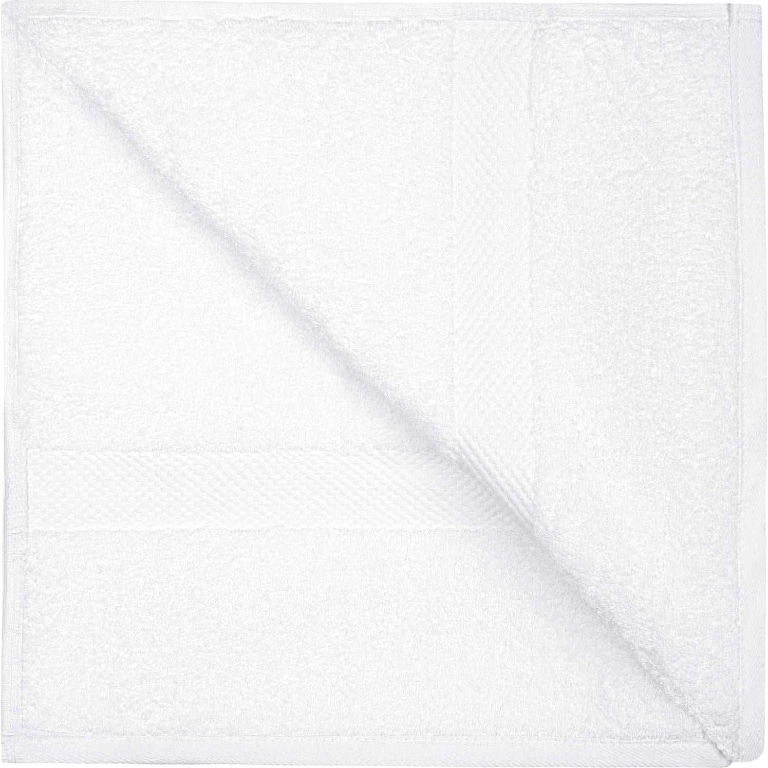 Toallas de Baño Blancas de Algodón Egipcio White Classic - 76x142 cm, Juego de 2