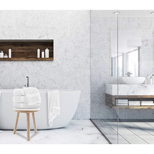 Toallas de Baño Blancas de Algodón Egipcio White Classic - 76x142 cm, Juego de 2