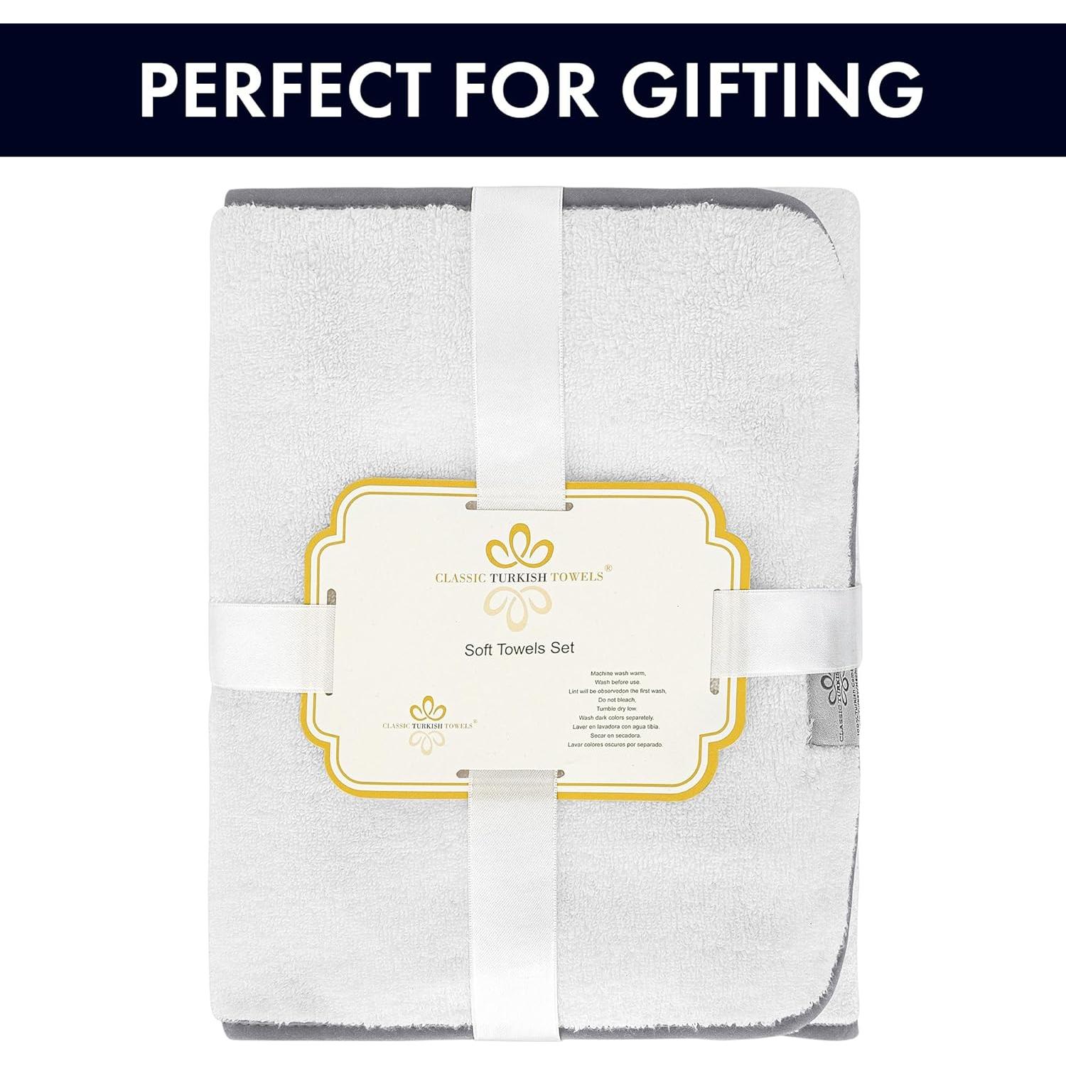 Juego de Toallas de Lujo 3 Piezas Toallas Turcas Clásicas