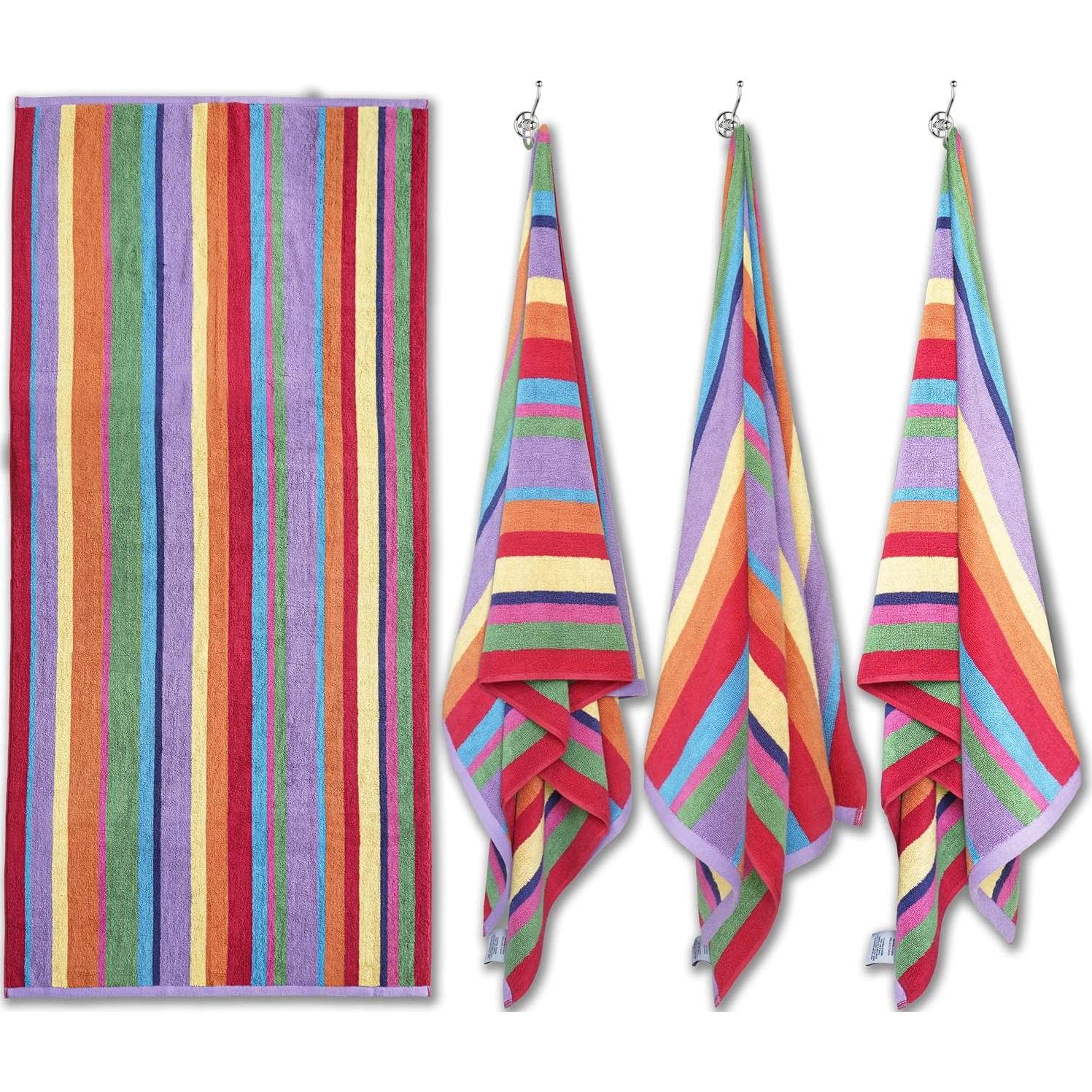 Toallas de Playa White Classic 76x152 cm, Paquete de 4, Algodón