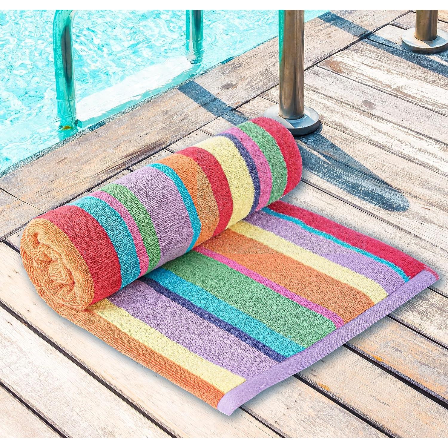 Toallas de Playa White Classic 76x152 cm, Paquete de 4, Algodón