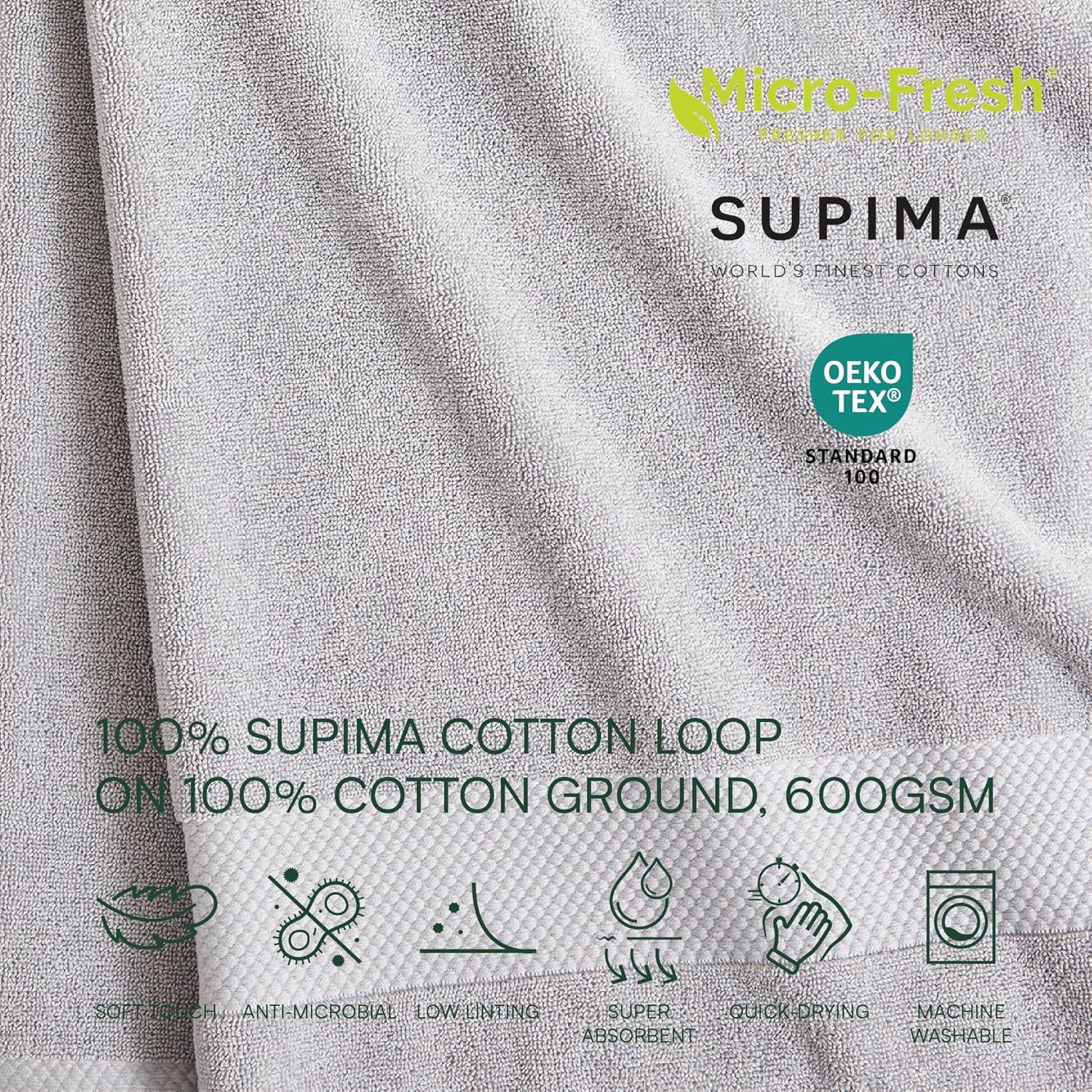 Toalla de Baño Lacoste Heritage 100% Algodón Supima 76x137 cm