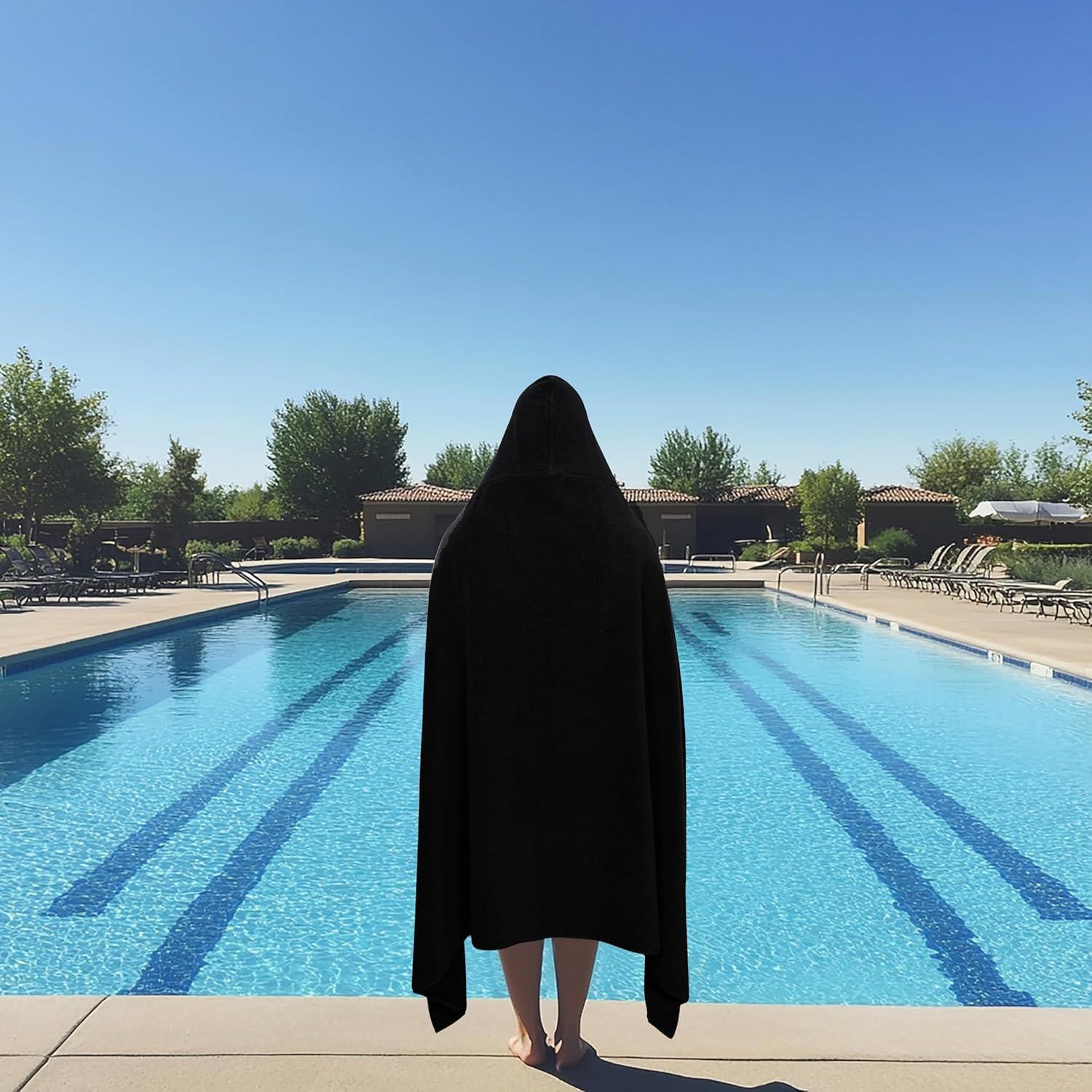 Toalla con Capucha COTTON CRAFT 101.6x203.2cm 700GSM Algodón Negro