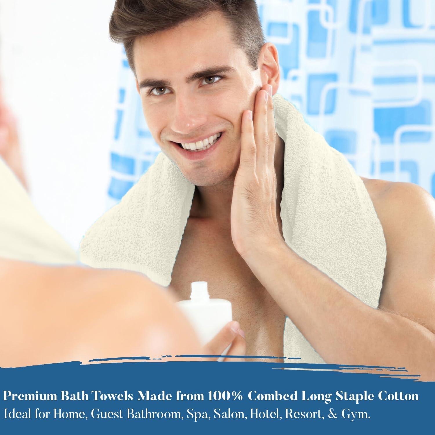 Conjunto de Toallas de Baño DAN RIVER 4 Piezas 68.5x137 cm 100% Algodón