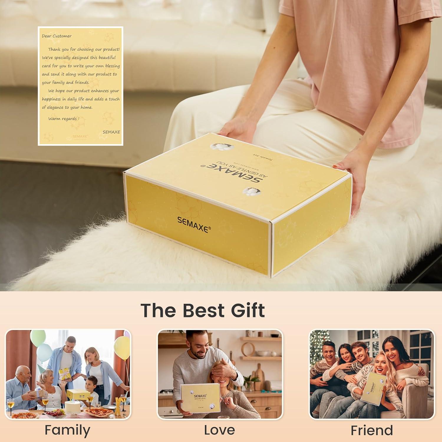 Conjunto de Toallas SEMAXE 6 Piezas 100% Algodón Rojo 600GSM