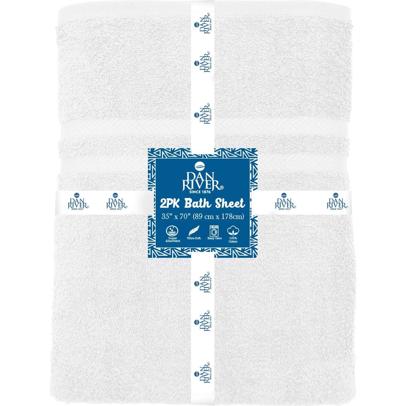 Toallas de Baño Dan River 89x178 cm Algodón Premium - 2 Unidades