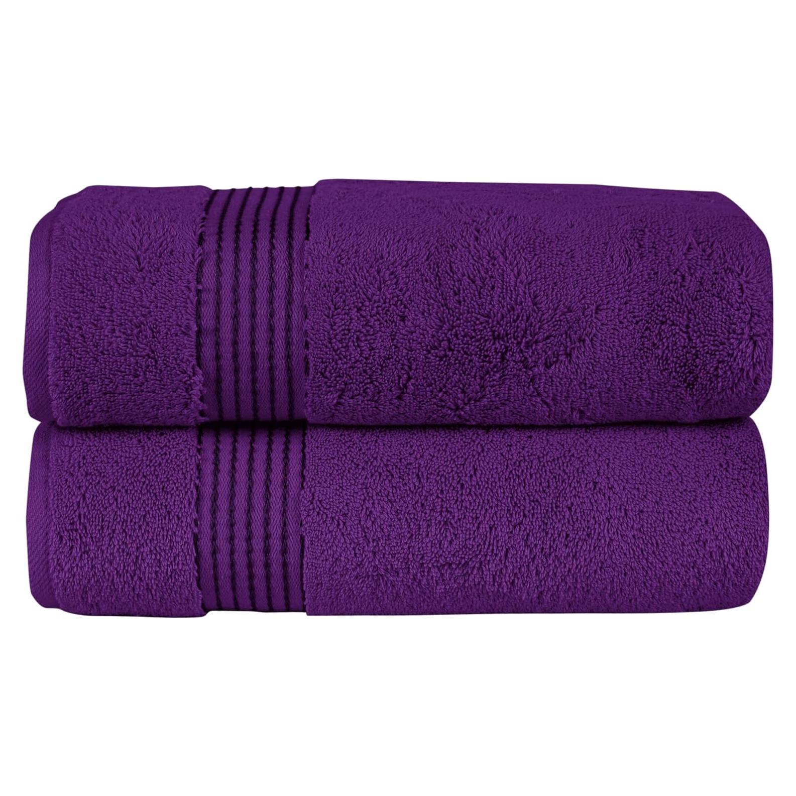 Conjunto de Toallas de Baño Elegant Comfort 2 Piezas 100% Algodón Turco