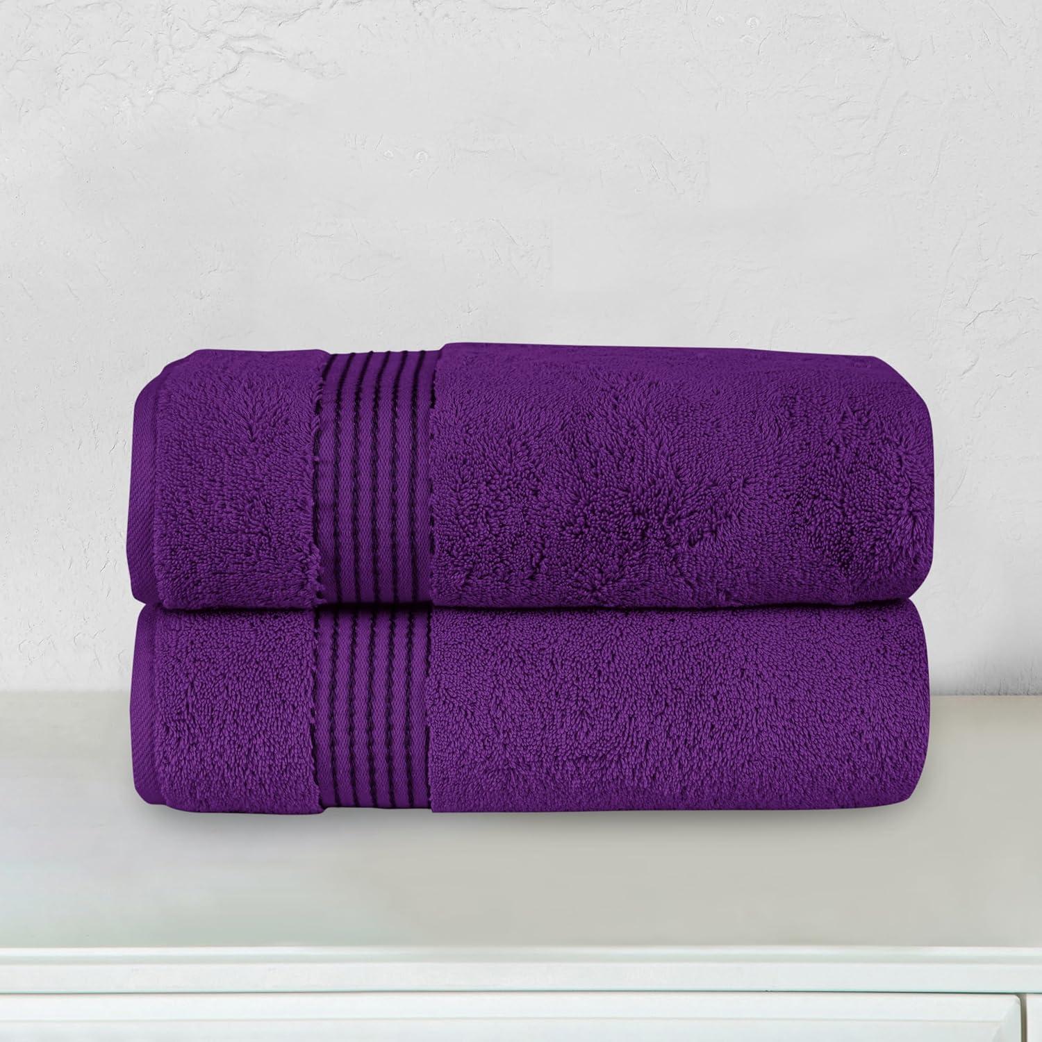 Conjunto de Toallas de Baño Elegant Comfort 2 Piezas 100% Algodón Turco