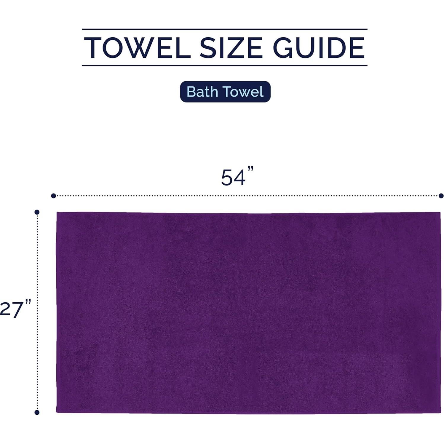 Conjunto de Toallas de Baño Elegant Comfort 2 Piezas 100% Algodón Turco