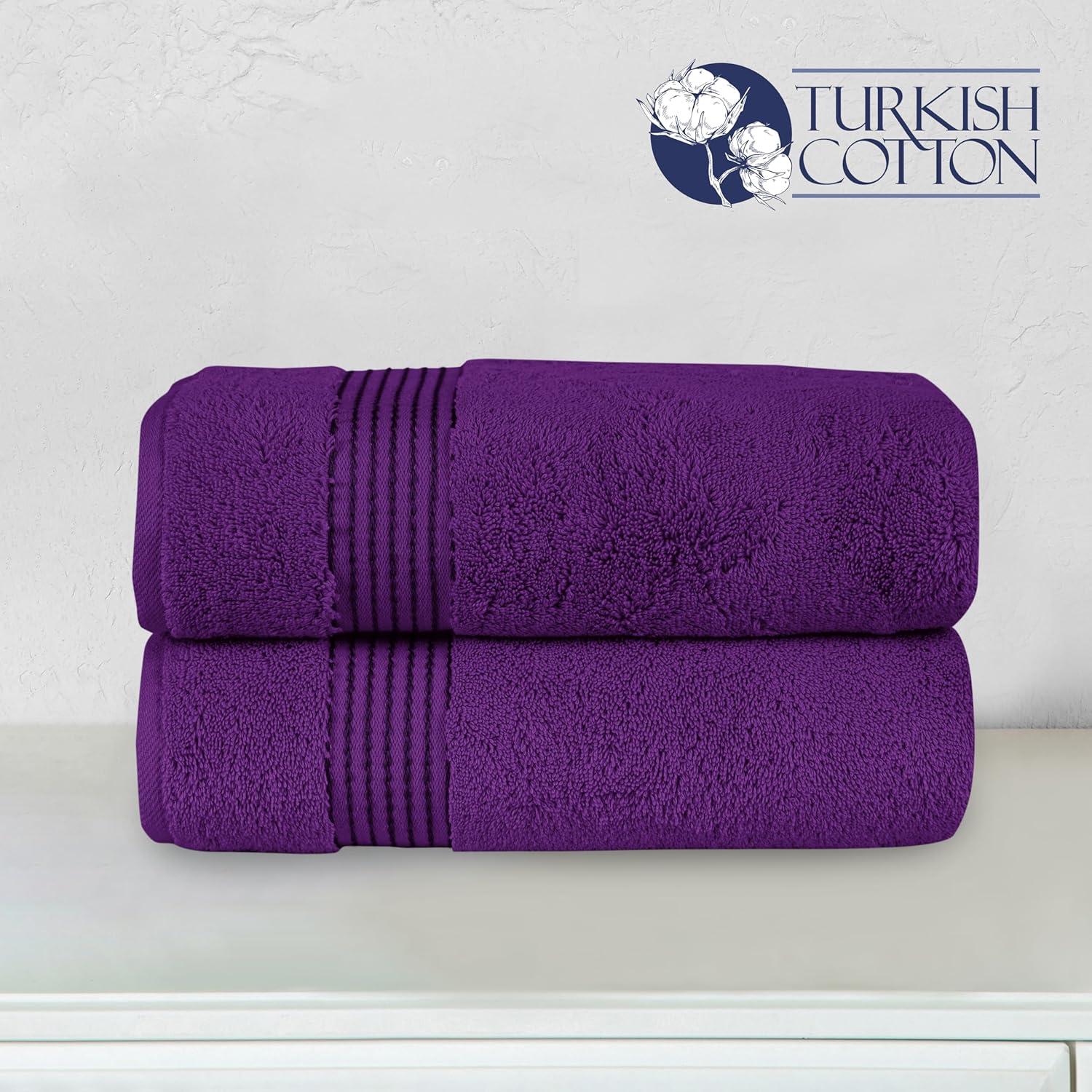 Conjunto de Toallas de Baño Elegant Comfort 2 Piezas 100% Algodón Turco
