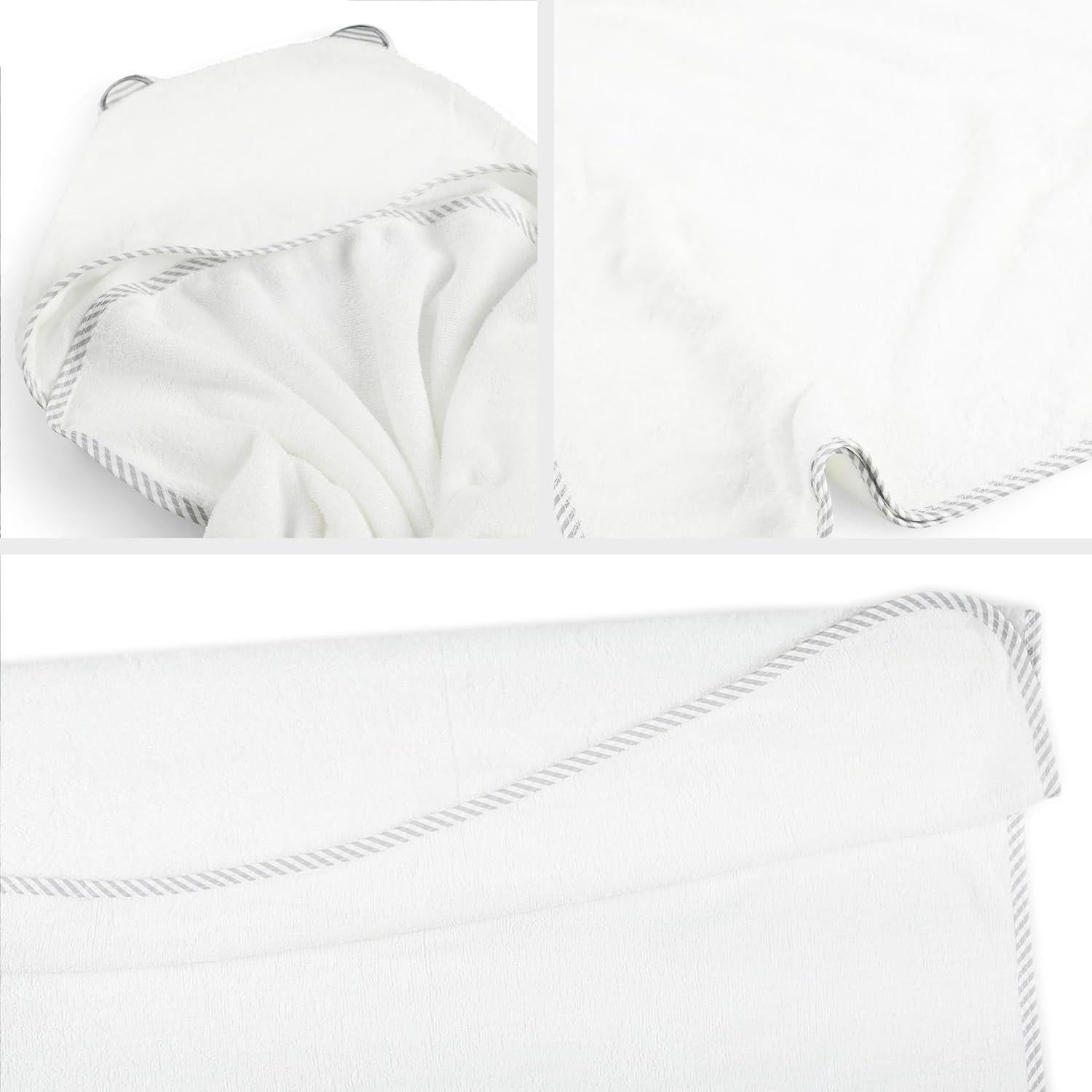 Juego de Toallas con Capucha San Francisco Baby - Blanco de Lujo