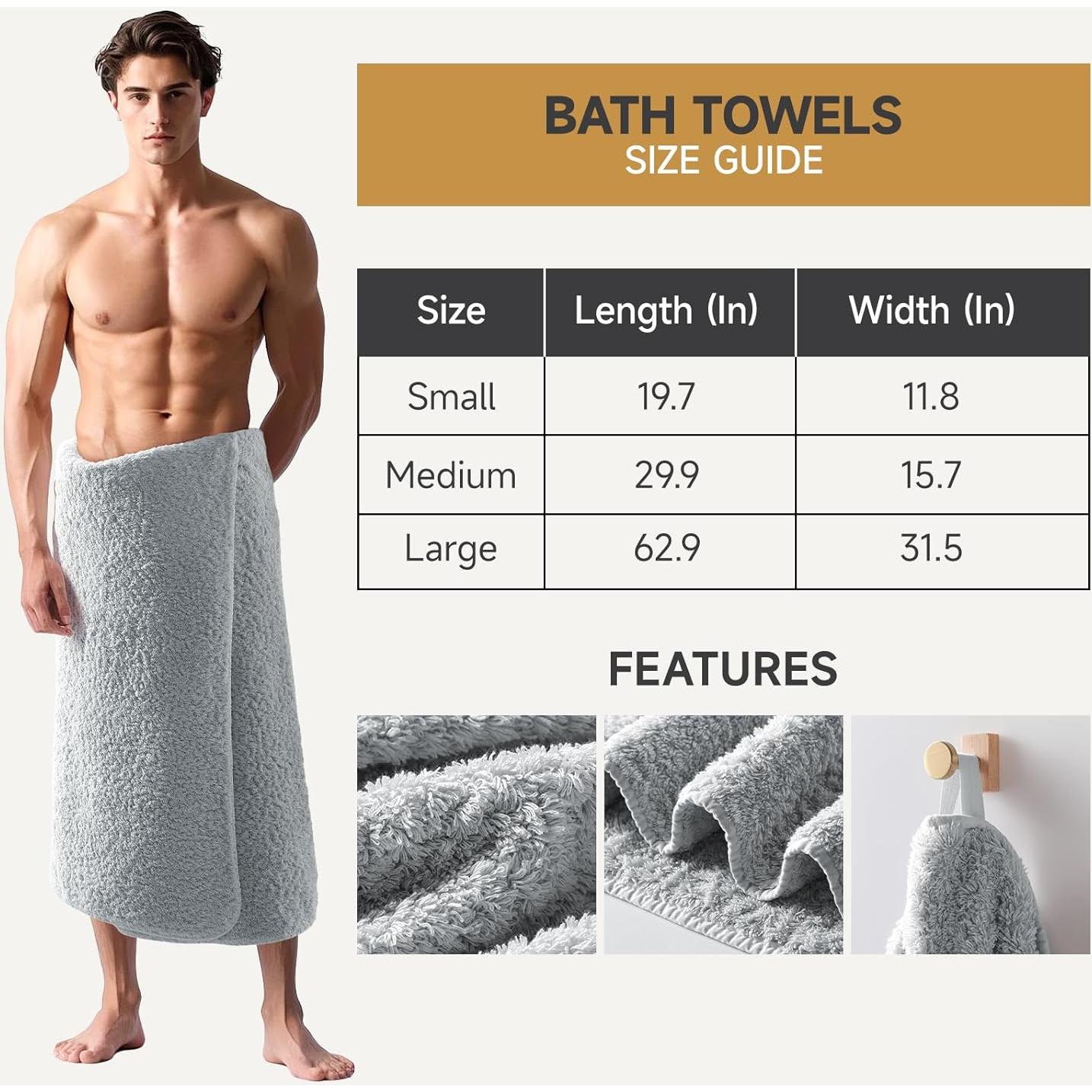 Juego de Toallas de Baño REDKISS 900GSM Algodón Premium 4 Piezas