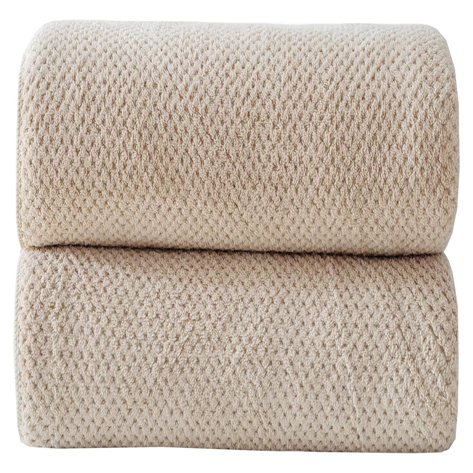 Toallas de Baño Jumbo Akzpe 2PCS 101.6x203.2 cm Microfibra