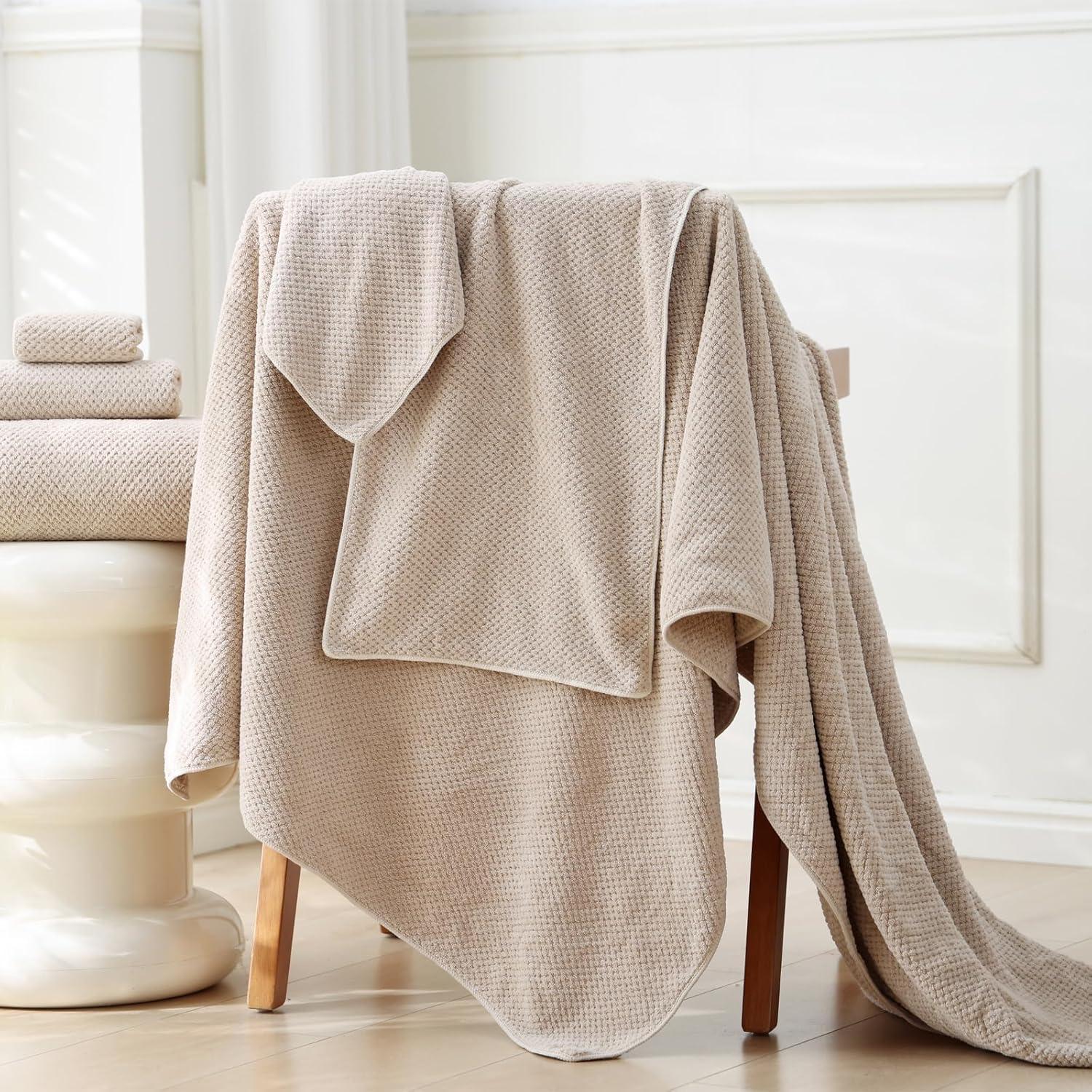 Toallas de Baño Jumbo Akzpe 2PCS 101.6x203.2 cm Microfibra