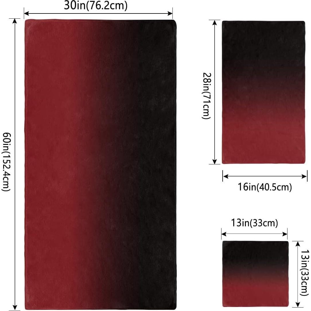 Juego de Toallas de Baño DecorLovee 3 Piezas Microfibra