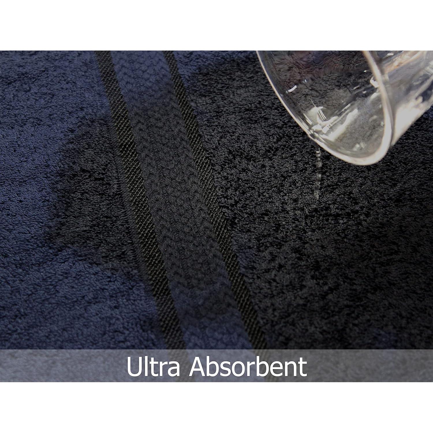 Toallas de Baño Ultra Suaves COTTON CRAFT - 89x178 cm - 2 Unidades - 100% Algodón - Azul Claro