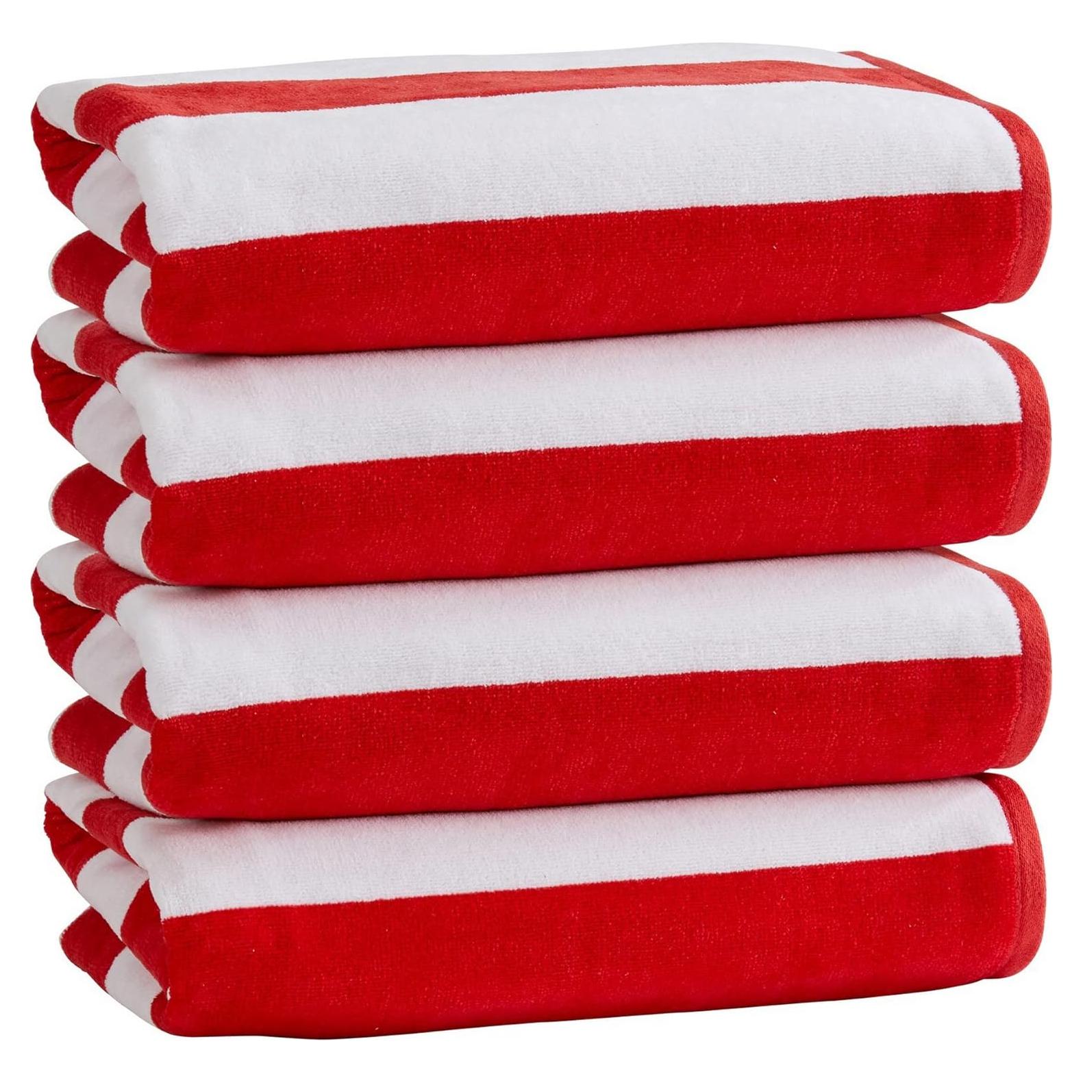 Juego de Toallas de Playa Market & Place Rayas de Cabana 4-Pack