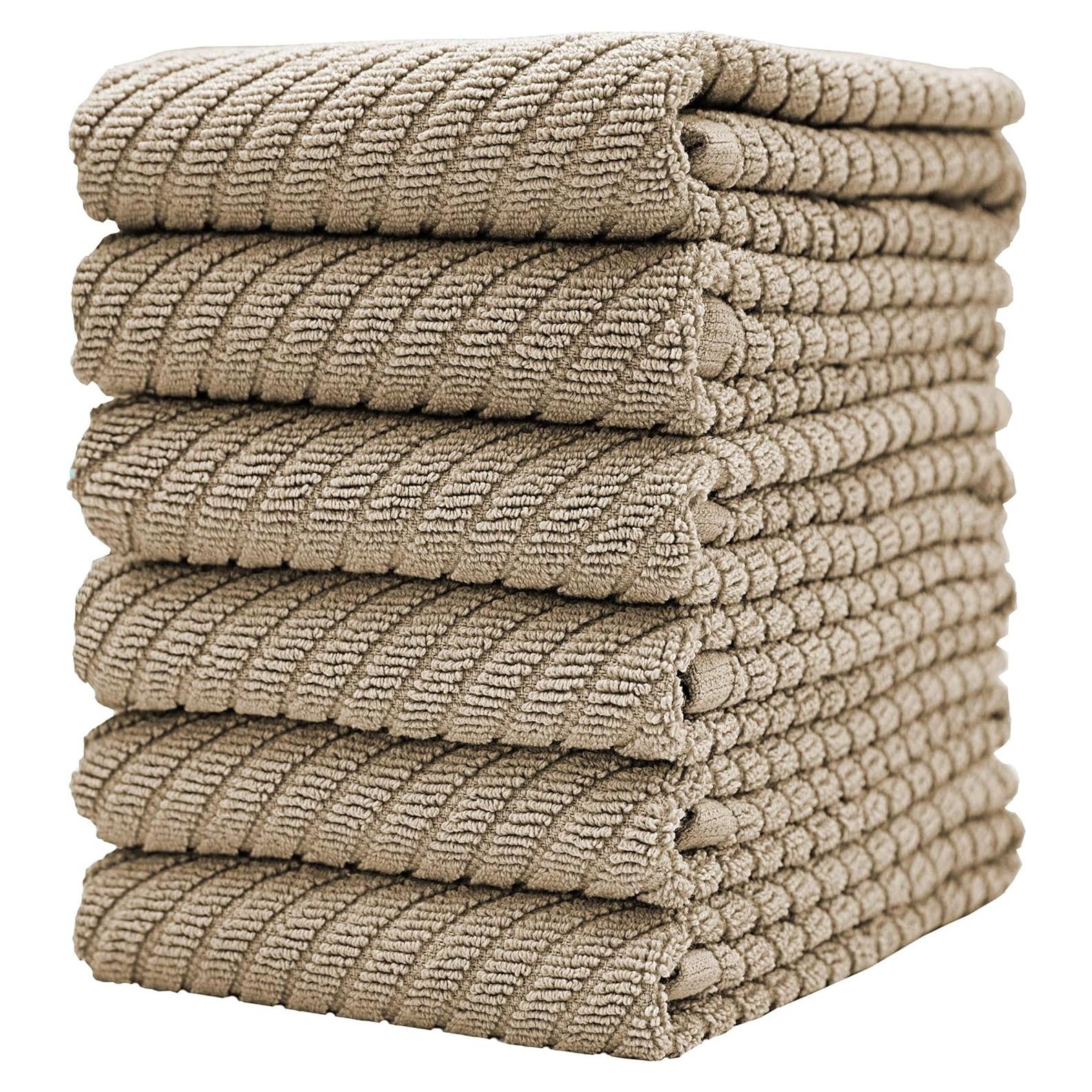 Juego de Toallas de Cocina Bumble Beige 6 Piezas 445 GSM