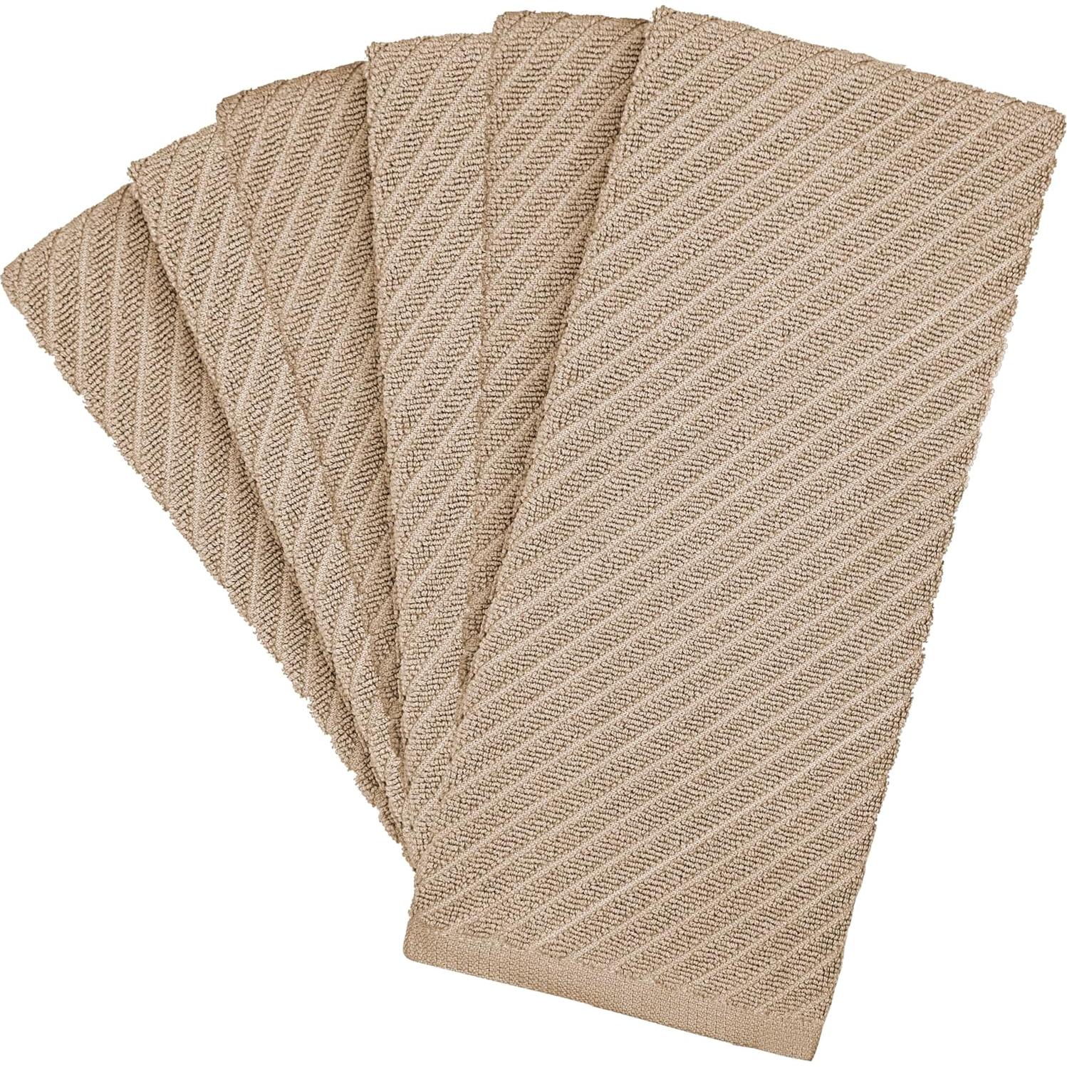 Juego de Toallas de Cocina Bumble Beige 6 Piezas 445 GSM