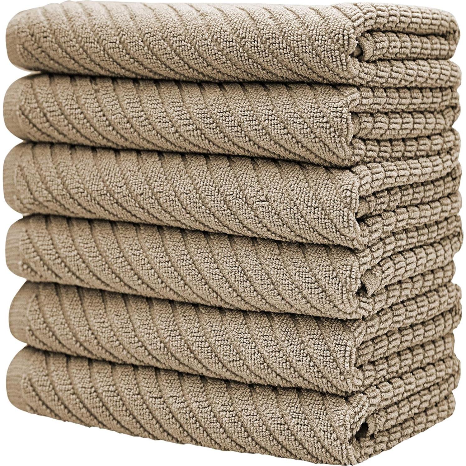 Juego de Toallas de Cocina Bumble Beige 6 Piezas 445 GSM