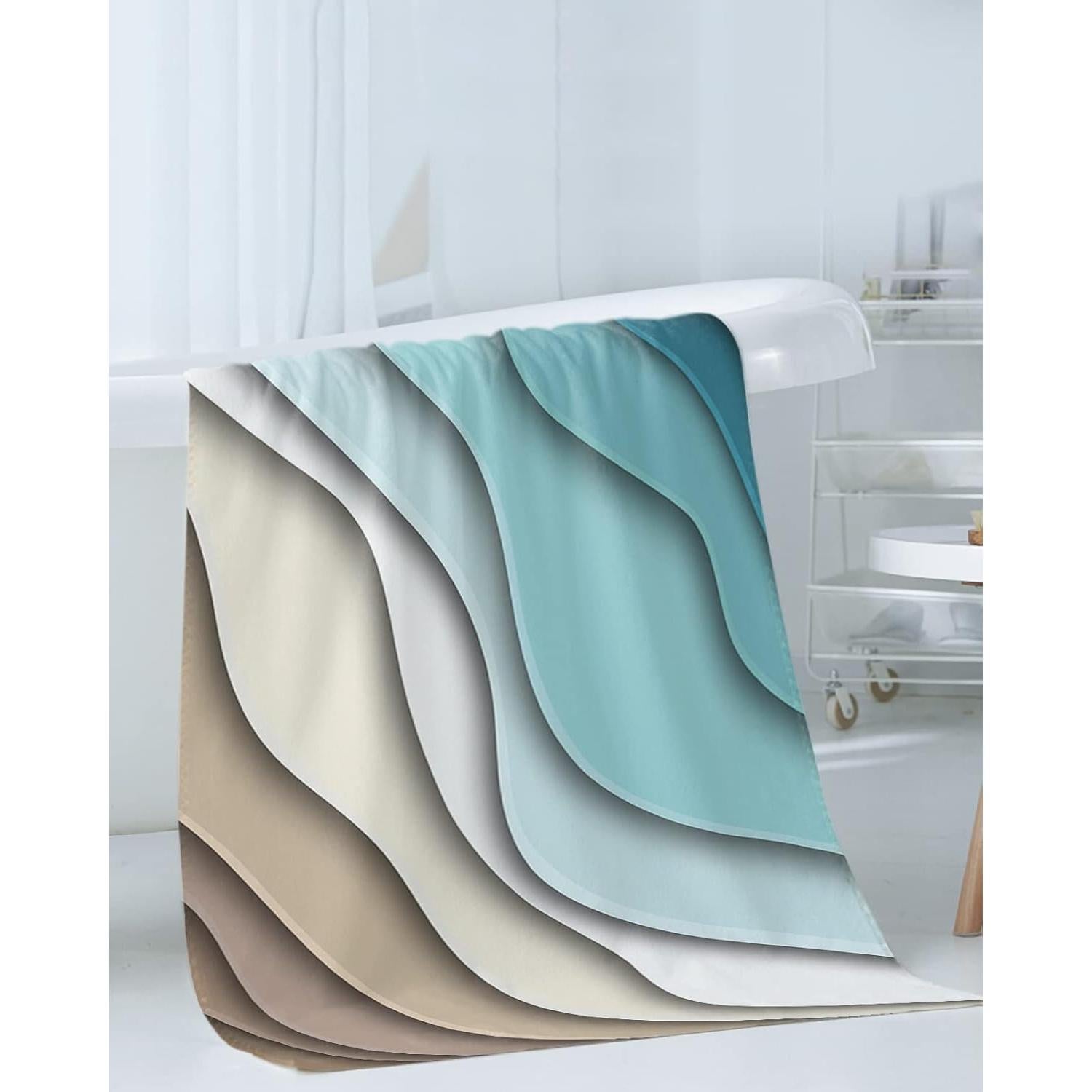 Juego de Toallas de Baño Seven Roses Ombre Teal 3 Piezas