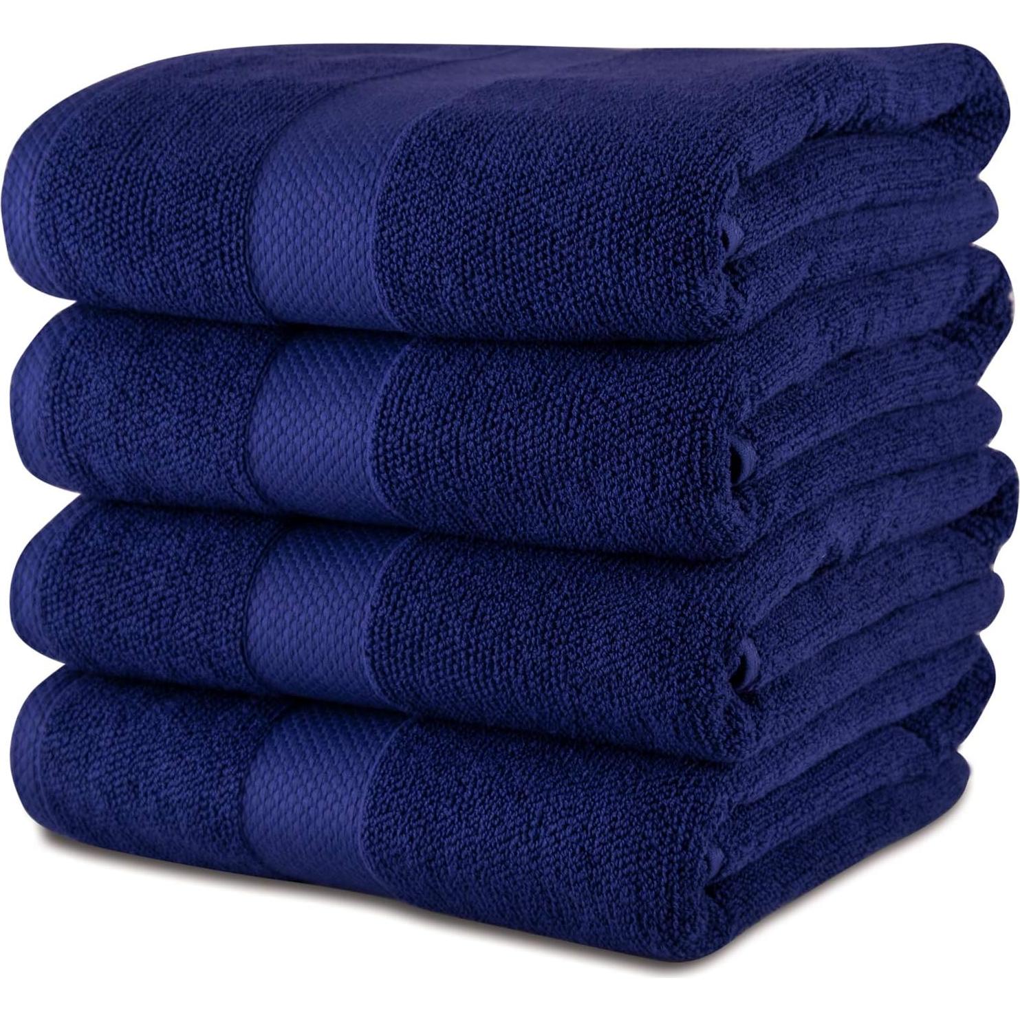 Toallas de Baño Premium MAURA 100% Algodón 68x137 cm 4 Unidades