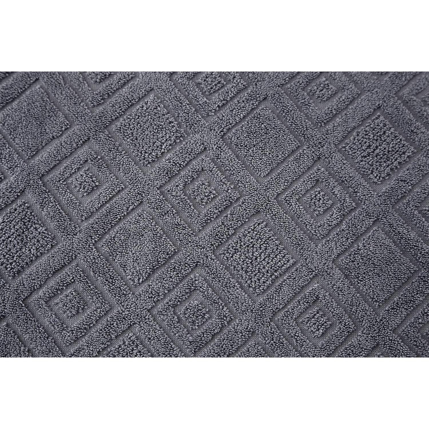 Juego de Toallas de Lujo Classic Turkish 6 Piezas Algodón Gris