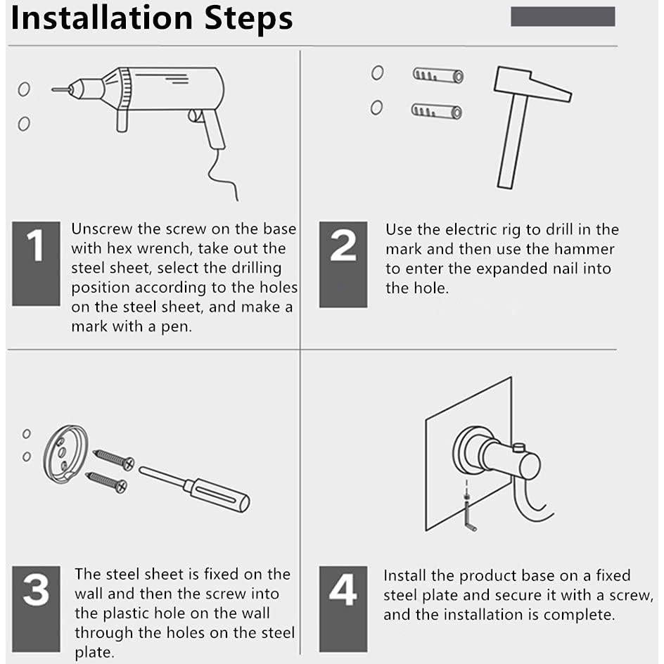 Juego de Barra de Toalla Dorada WINCASE, Ajustable 47-78cm