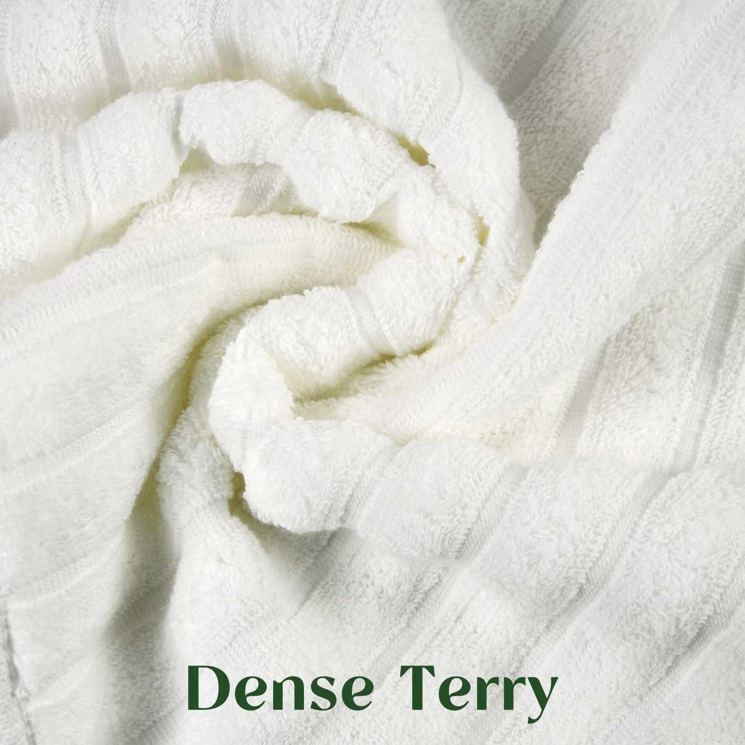 Juego de 2 Toallas de Mano Jacquotha Blancas 33x74 cm 480 GSM