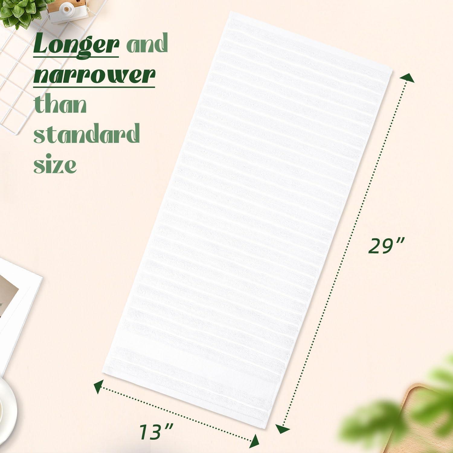 Juego de 2 Toallas de Mano Jacquotha Blancas 33x74 cm 480 GSM