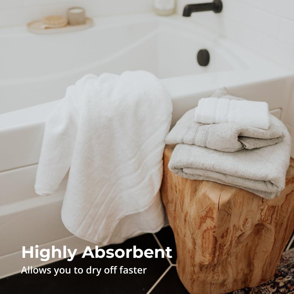 Toalla de Baño Cariloha Bruma Oceánica 76x142cm Algodón y Viscosa