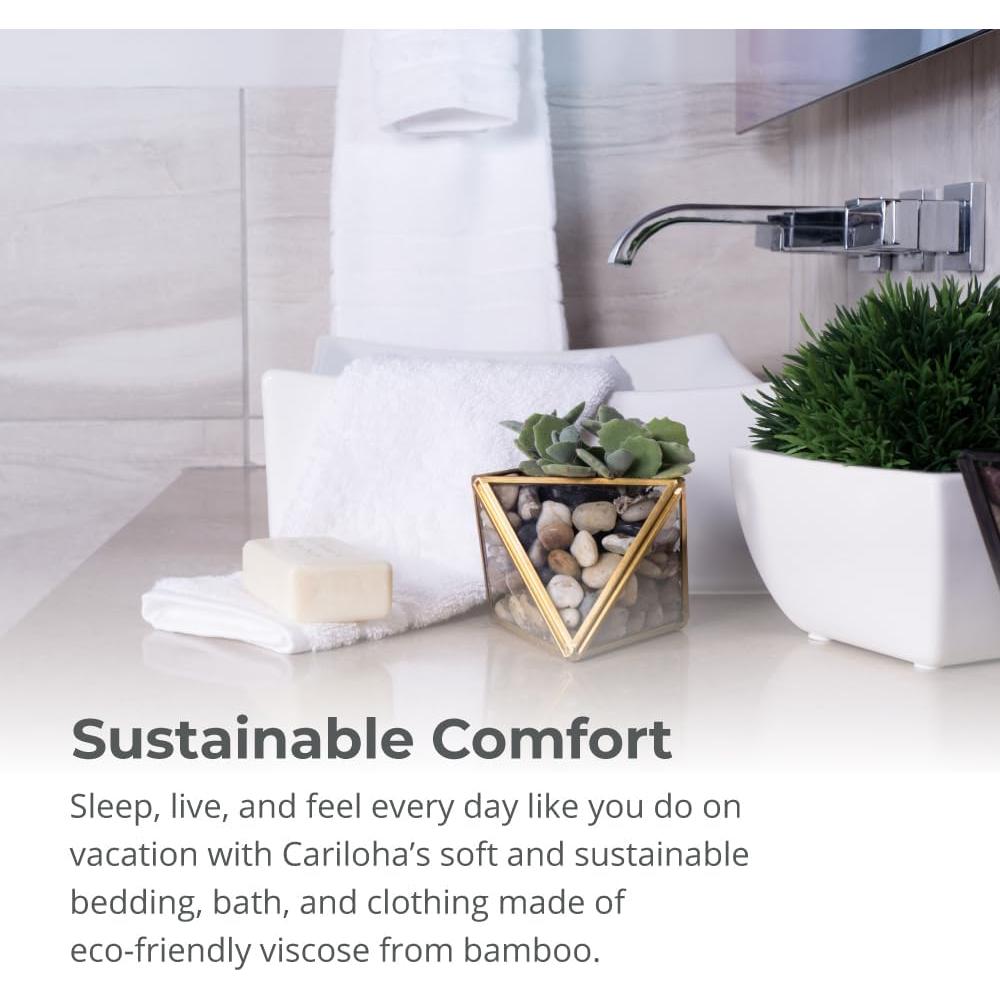 Toalla de Baño Cariloha Bruma Oceánica 76x142cm Algodón y Viscosa