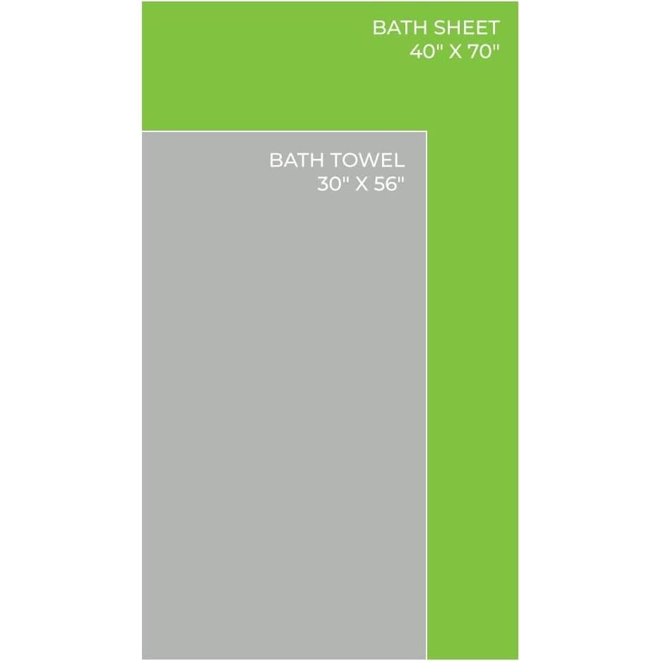 Toalla de Baño Cariloha Bruma Oceánica 76x142cm Algodón y Viscosa