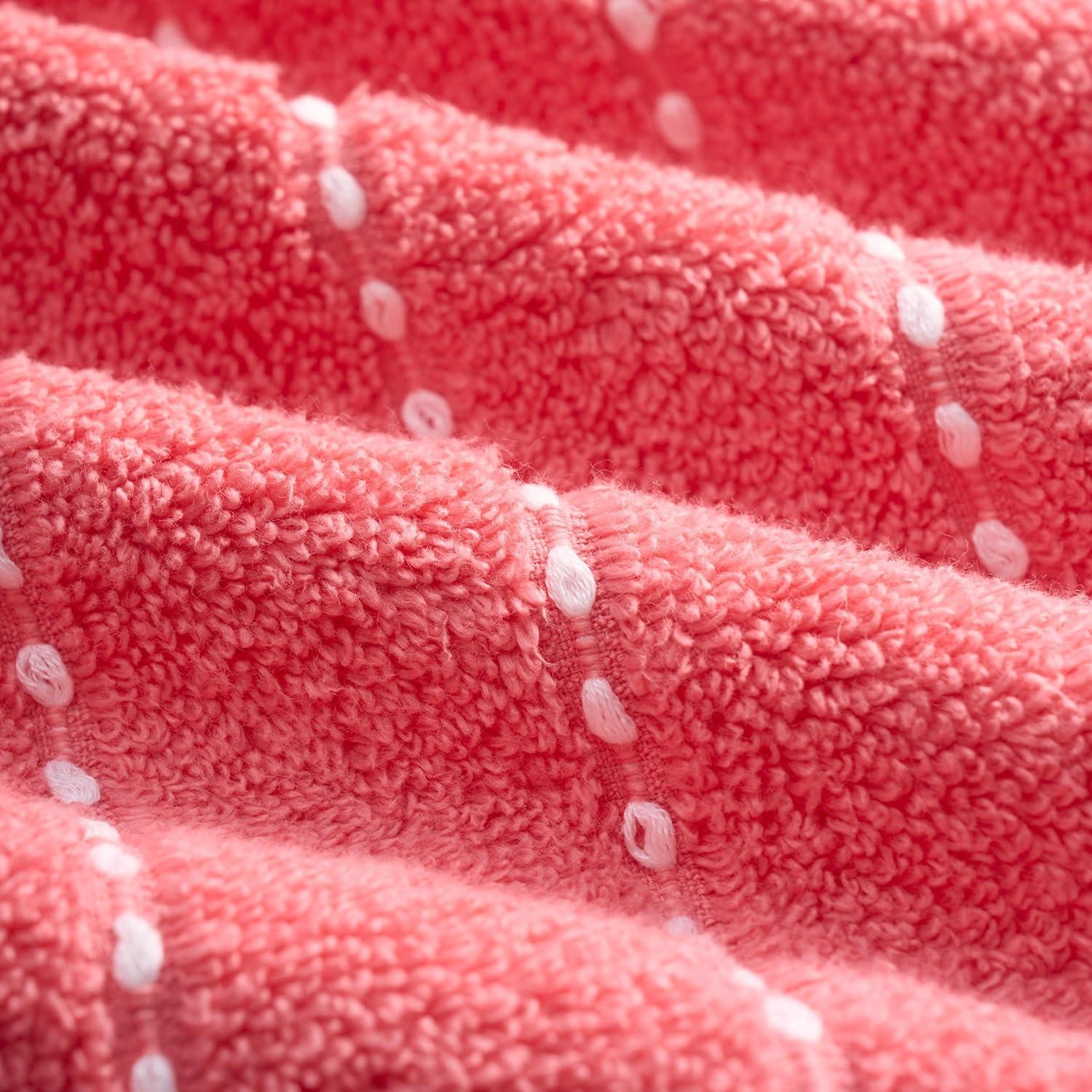 Juego de Toallas de Baño 6 Piezas Juicy Couture Coral Rosa