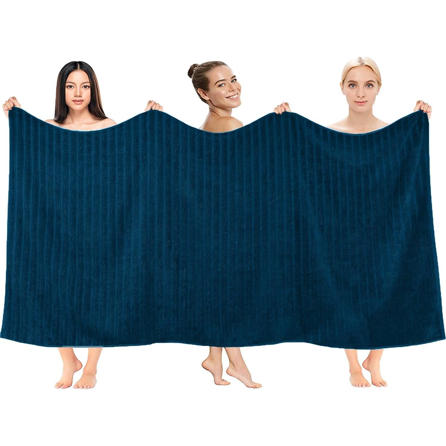 DAN RIVER Paquete de 2 Toallas de Baño 89x178 cm Algodón Azul