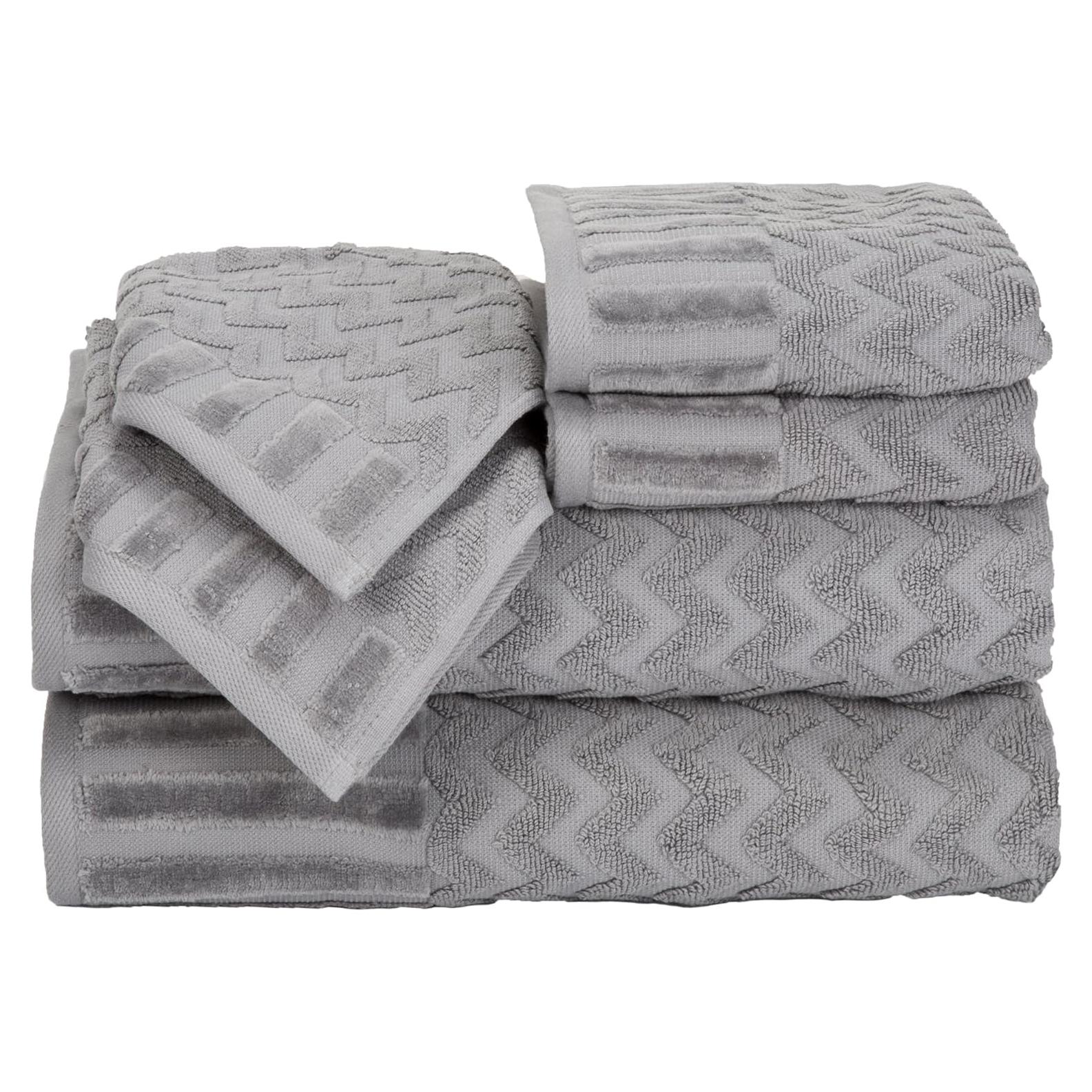 Juego de Toallas de Baño 6 Piezas Lavish Home 625GSM Algodón