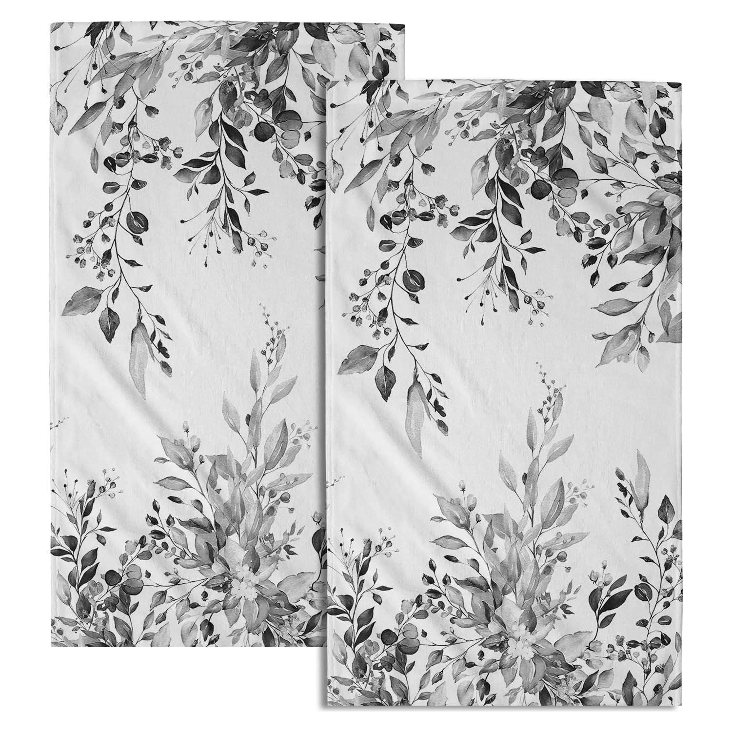 Juego de 2 Toallas de Mano Giwawa Eucalipto Gris 71.8x36.6cm