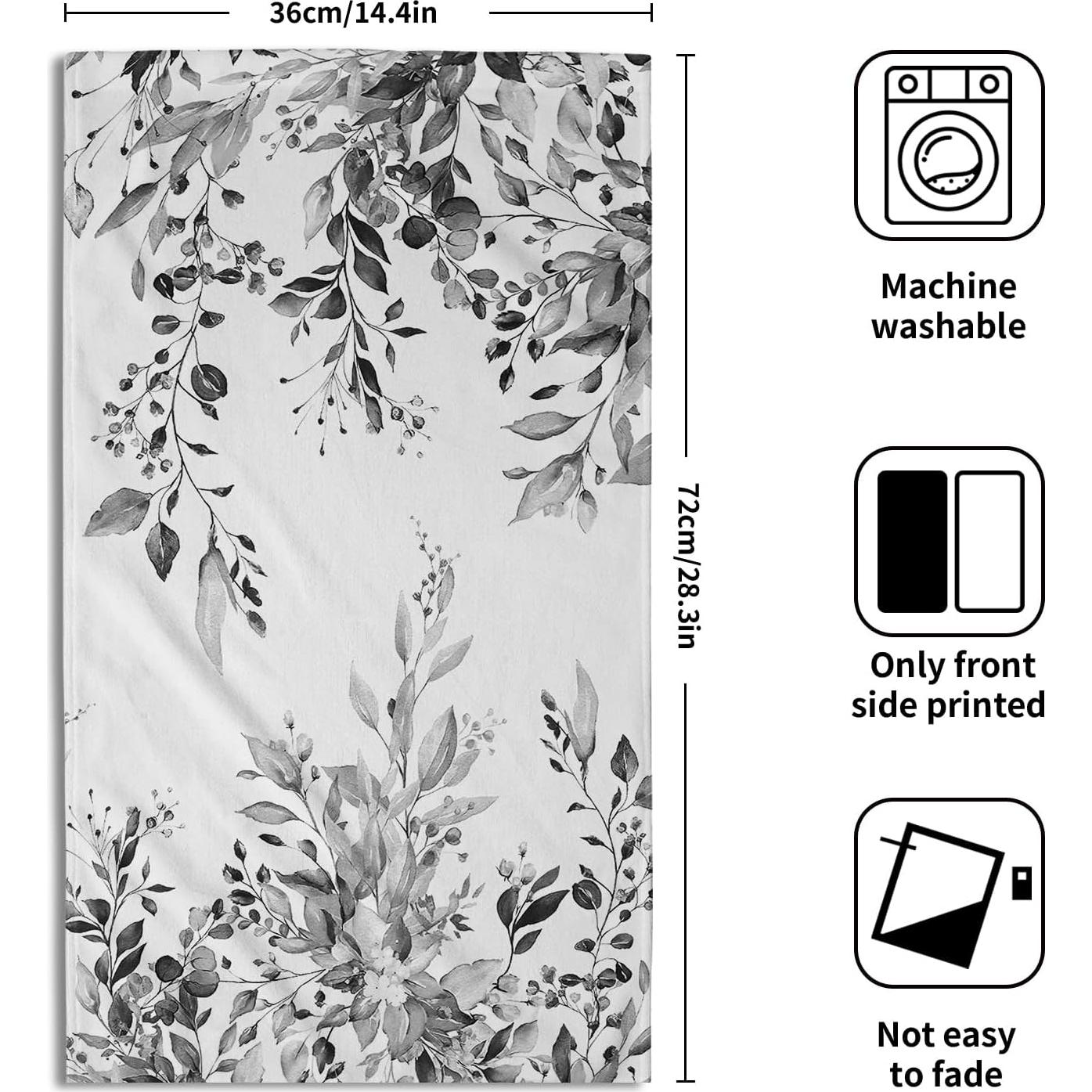 Juego de 2 Toallas de Mano Giwawa Eucalipto Gris 71.8x36.6cm