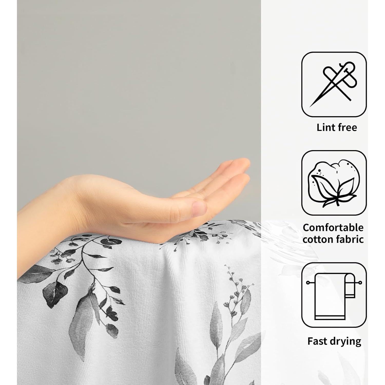 Juego de 2 Toallas de Mano Giwawa Eucalipto Gris 71.8x36.6cm