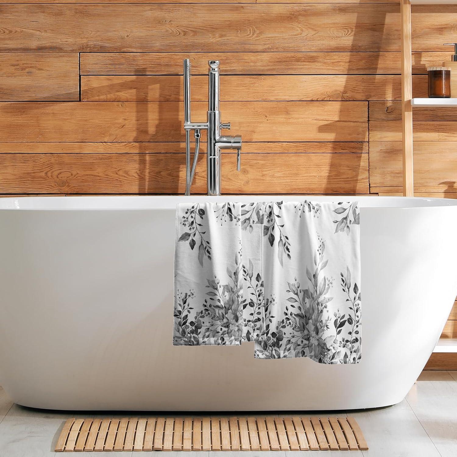 Juego de 2 Toallas de Mano Giwawa Eucalipto Gris 71.8x36.6cm