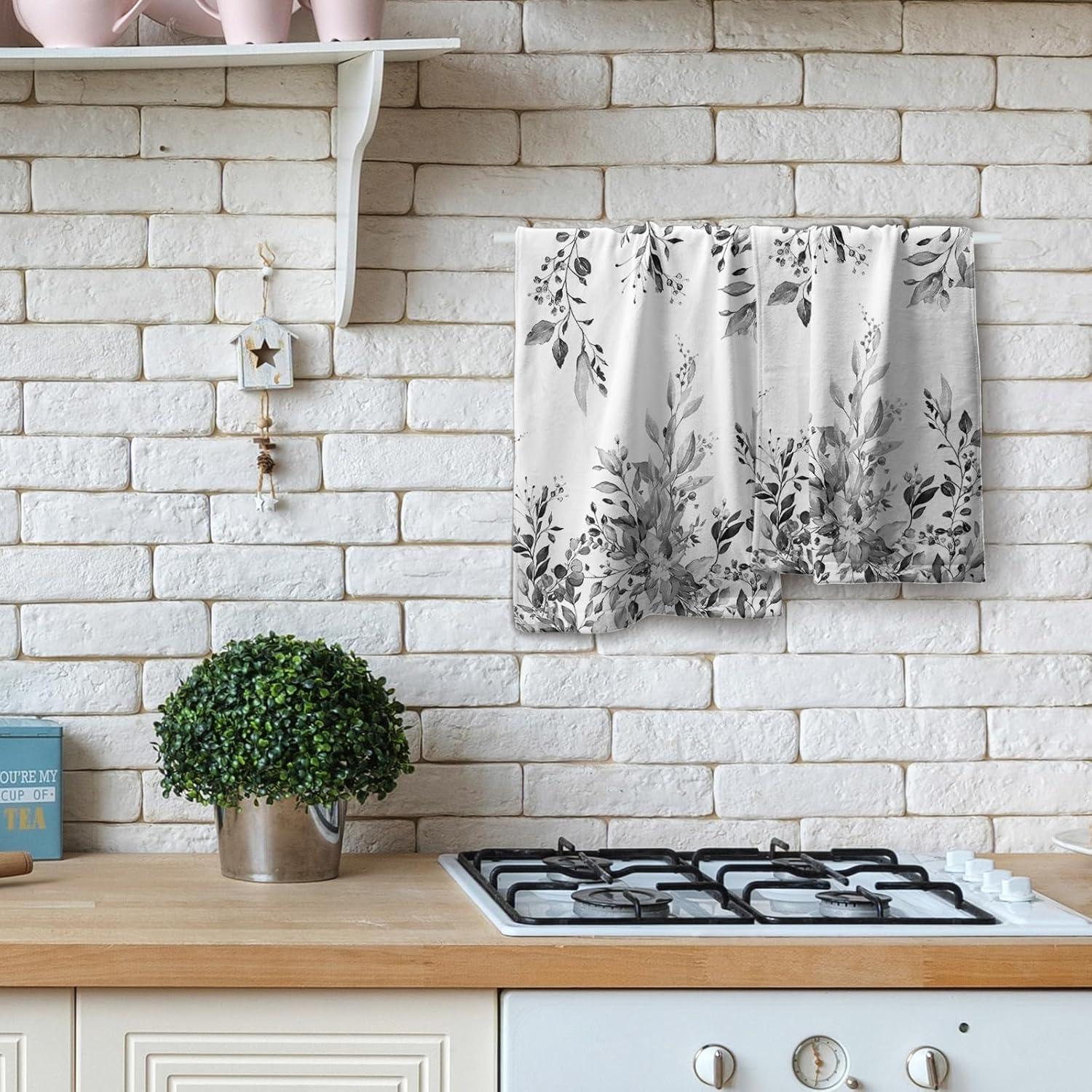 Juego de 2 Toallas de Mano Giwawa Eucalipto Gris 71.8x36.6cm