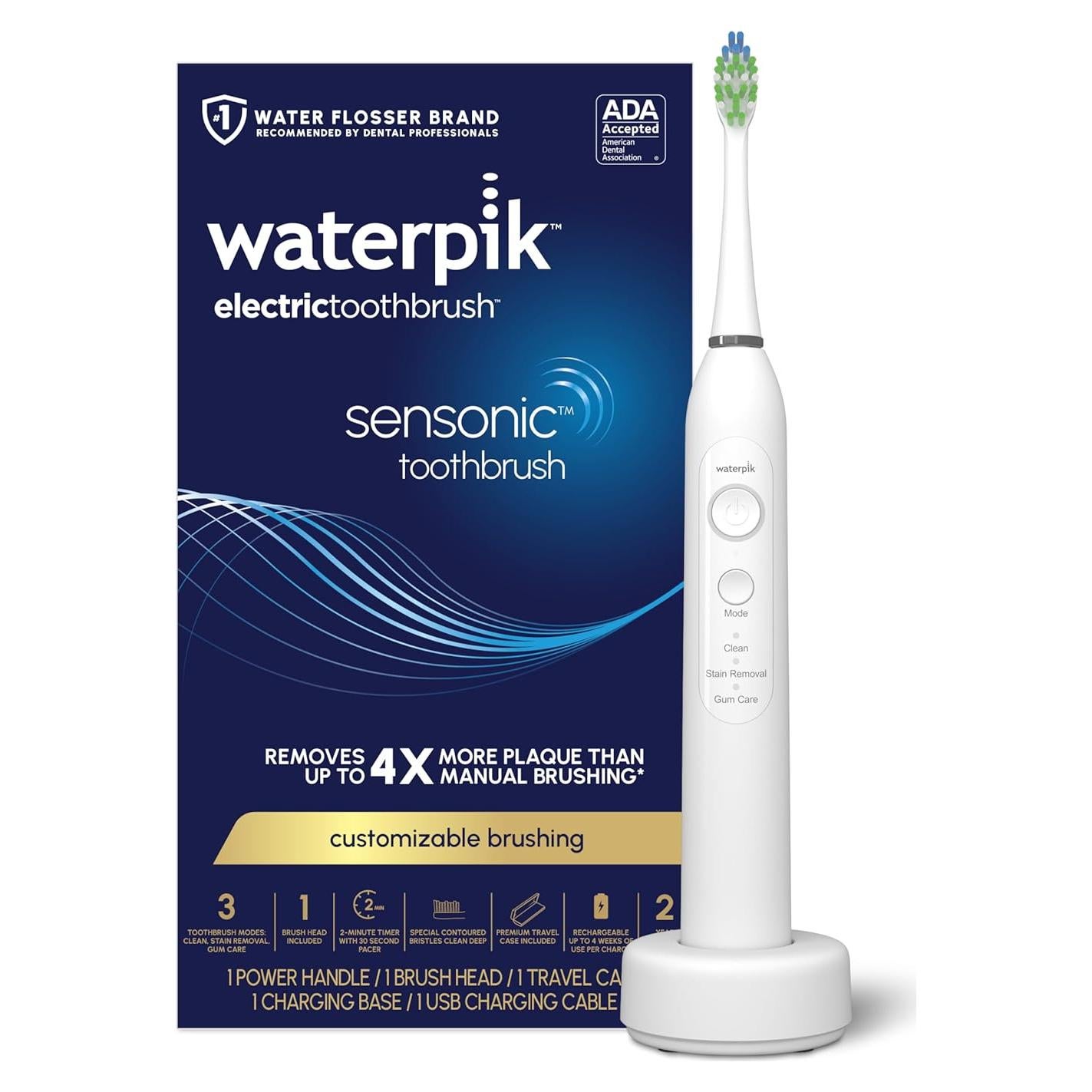 Cepillo de dientes eléctrico Waterpik Sensonic STW-03W020 blanco
