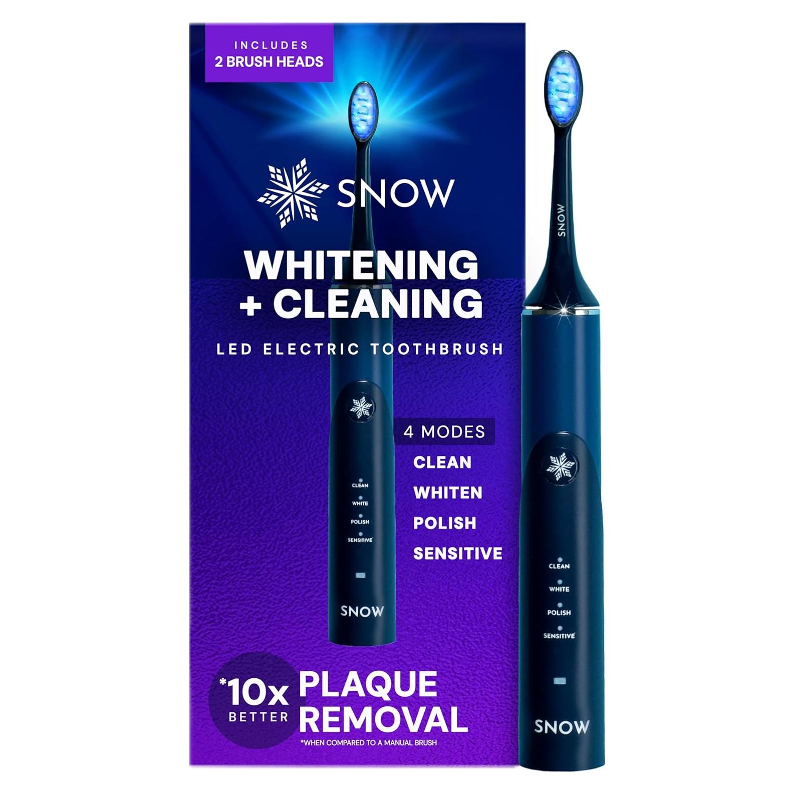 Cepillo de Dientes Eléctrico SNOW LED Blanqueador Azul Polar