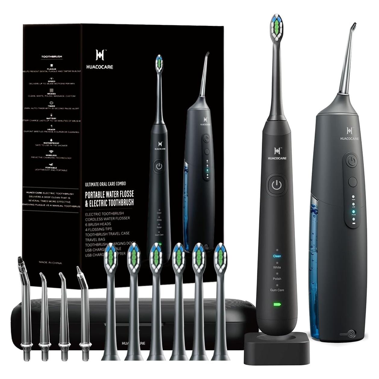 Kit de Limpieza Oral HUACO CARE H3 PLUS - Irrigador y Cepillo Eléctrico